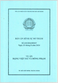 TOÀN VĂN BẢN ÁN "ĐẠI ÁN ĐĂNG KIỂM" - ĐẶNG VIỆT HÀ & ĐỒNG PHẠM