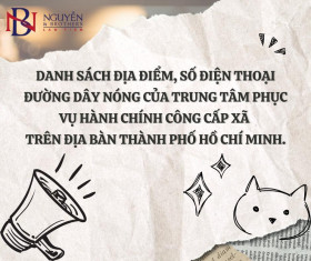 TỔNG HỢP ĐỊA ĐIỂM VÀ ĐƯỜNG DÂY NÓNG TRUNG TÂM PHỤC VỤ HÀNH CHÍNH CÔNG CẤP XÃ - TP. HỒ CHÍ MINH TỪ 01-7-2025
